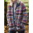 [Retro Fair Isle Cardigan] Simpfit Women's Retro Fair Isle Jacquard Cardigan - Geometric Pattern Knit Sweater with Open Front, Machine Washable, Soft Fall Winter Coat for Casual & Formal Outfits, Cute Sweaters