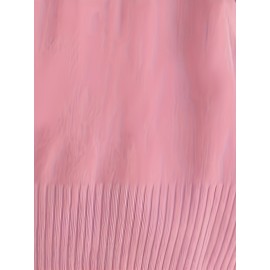 Elegant Oversized Long Sleeve Cardigan for Women - Solid Color, Medium Stretch, with Pockets, Fall/Winter Fashion, Plus Size, Pink