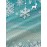 Women's Plus Size 0XL-6XL Turquoise & White Snowflake Button-Front Cardigan Sweater Coat - Soft Winter Jacket with Lace Collar, Cozy Loose Fit Christmas Party Outfits, New Year's Eve Holiday Dresses