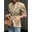 Women's Elegant Solid Color H-Line Suit Blazer - Button Front Lapel Jacket, Machine Washable Winter Winter Professional Attire for, Business Meetings & Formal Events (No Required)