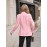 Women'S Casual Blazer - Soft Pink H-Line Jacket with Button Front Closure, Long Sleeve Office & Everyday Blazer for Women, Spring/Fall Transitional Wardrobe Essential