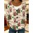 Women'S Vintage Christmas Cardigan - Santa Claus & Reindeer Print Sweater Coat, Loose Fit Long Sleeve Button Front Closure