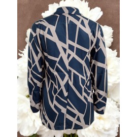 Women's Lightweight Blazer Suit Jacket - Short Office Blazer with Open Front & Single-Breasted, Loose Fit Long Sleeve Coat for Professional Work Attire, Blazer Suit (Machine Washable, All-Season) - OL Suit Essential for Spring/Fall