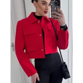 Women'S Oversized Blazer Jacket - Elegant Office to Party Blazer, Structured Fit Long Sleeve Blazer for Women, Chic Blazer for Women, Blazer for Women