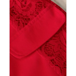 Women'S Lightweight Blazer - Elegant H-Silhouette Office Jacket, Non-Stretch Fabric, Three-Quarter Sleeve Blazer for Women, Professional & Casual Outfits (Spring/Fall/Summer) - Easy-Care Business Coat, Spring Summer Wear, Lace Trim Detailing, Fall Wardrobe, Breathable Material, Working Women