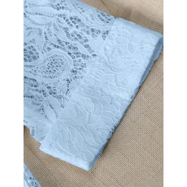 Women'S Lightweight Blazer - Elegant H-Silhouette Office Jacket, Non-Stretch Fabric, Three-Quarter Sleeve Blazer for Women, Professional & Casual Outfits (Spring/Fall/Summer) - Easy-Care Business Coat, Spring Summer Wear, Lace Trim Detailing, Fall Wardrobe, Breathable Material, Working Women